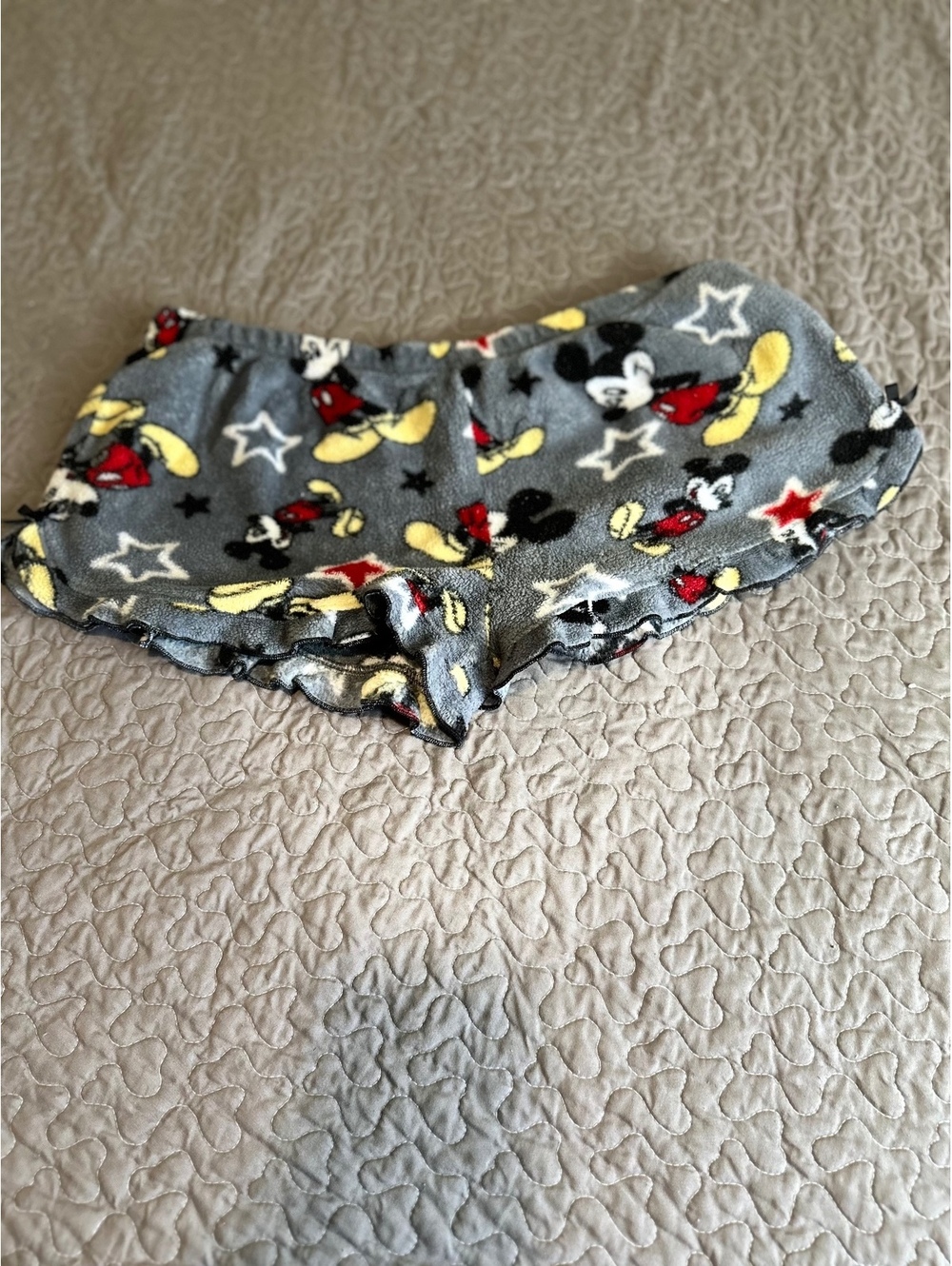 Disney Mickey Mouse Fleece Sleepwear Shorts Size M